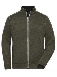 Olivgrüne Fleece Jacke Herren
